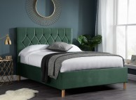 Birlea Loxley 4ft Small Double Green Fabric Ottoman Bed Frame Thumbnail