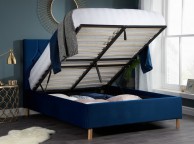 Birlea Loxley 5ft Kingsize Blue Fabric Ottoman Bed Frame Thumbnail