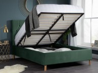 Birlea Loxley 4ft Small Double Green Fabric Ottoman Bed Frame Thumbnail