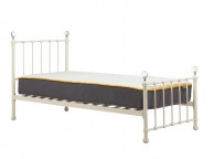 Birlea Jessica 3ft Single Cream Metal Bed Frame with Crystal Finials Thumbnail