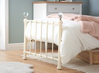 Birlea Jessica 3ft Single Cream Metal Bed Frame with Crystal Finials Thumbnail