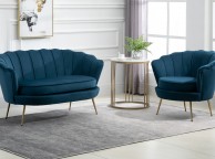 Birlea Ariel 2 Seater Sofa In Soft Blue Fabric Thumbnail