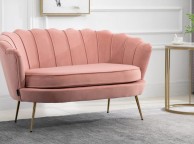 Birlea Ariel 2 Seater Sofa In Soft Coral Fabric Thumbnail