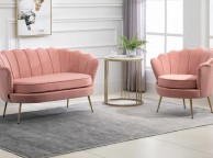 Birlea Ariel 2 Seater Sofa In Soft Coral Fabric Thumbnail