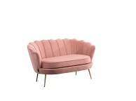 Birlea Ariel 2 Seater Sofa In Soft Coral Fabric Thumbnail