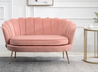 Birlea Ariel 2 Seater Sofa In Soft Coral Fabric Thumbnail