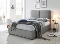 Time Living Oakland 5ft Kingsize Light Grey Fabric Bed Frame Thumbnail