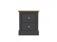 LPD Devon Charcoal Finish 2 Drawer Bedside Thumbnail