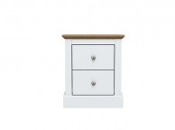 LPD Devon White Finish 2 Drawer Bedside Thumbnail