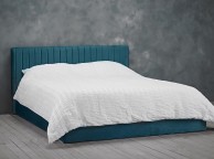 LPD Berlin 5ft Kingsize Teal Fabric Ottoman Bed Frame Thumbnail