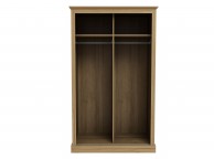 LPD Devon Oak Finish 2 Door Sliding Wardrobe With Mirror Thumbnail