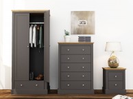 LPD Devon Charcoal Finish 5 Drawer Chest Thumbnail