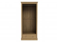 LPD Devon Oak Finish 2 Door 1 Drawer Wardrobe Thumbnail