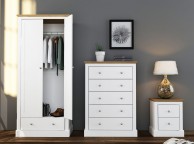 LPD Devon White Finish 2 Drawer Bedside Thumbnail