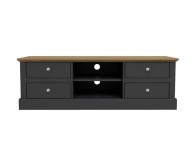 LPD Devon Charcoal And Oak Finish TV Unit Thumbnail