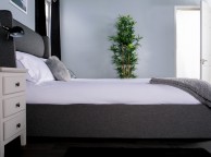 Flair Furnishings Rumba Grey Fabric 4ft6 Double Ottoman Bed Thumbnail