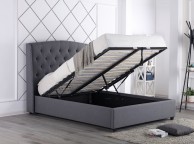 Flair Furnishings Durrani Grey Fabric 4ft6 Double Ottoman Bed Thumbnail