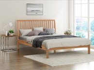 Flintshire Rowley 5ft Kingsize Smoked Oak Wooden Bed Thumbnail