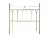 Bentley Designs Krystal 4ft6 Double Champagne Brass Finish Metal Headboard Thumbnail