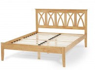 Serene Autumn 5ft Kingsize Wooden Bed Frame In Honey Oak Thumbnail