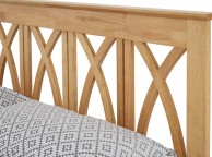 Serene Autumn 6ft Super Kingsize Wooden Bed Frame In Honey Oak Thumbnail