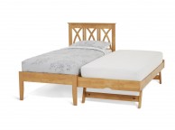 Serene Autumn 3ft Single Wooden Guest Bed Frame In Honey Oak Thumbnail