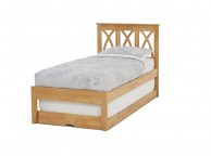 Serene Autumn 3ft Single Wooden Guest Bed Frame In Honey Oak Thumbnail
