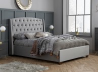 Birlea Balmoral 6ft Super Kingsize Grey Velvet Fabric Bed Frame Thumbnail