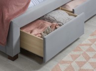 Birlea Woodbury 5ft Kingsize Grey Fabric Bed Frame With 4 Drawers Thumbnail