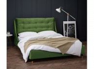LPD Sloane 4ft6 Double Green Fabric Bed Frame Thumbnail
