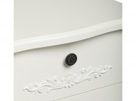 LPD Antoinette 5 Drawer Tall Narrow Chest In White Thumbnail