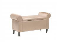 LPD Highgrove Ottoman Storage Box In Beige Thumbnail