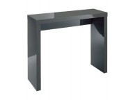 LPD Puro Console Table In Charcoal Gloss Thumbnail