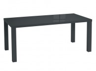 LPD Puro Medium Size Dining Table In Charcoal Gloss Thumbnail