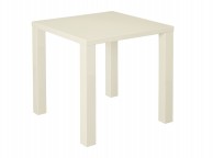 LPD Puro Small Dining Table In Cream Gloss Thumbnail