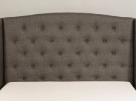 Emporia Mayfair 6ft Super Kingsize Grey Fabric Ottoman Bed Thumbnail