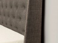 Emporia Mayfair 6ft Super Kingsize Grey Fabric Ottoman Bed Thumbnail