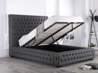 Emporia Stamford 5ft Kingsize Grey Fabric Ottoman Bed Thumbnail