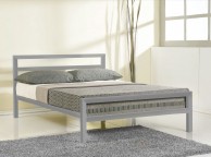 Metal Beds Eaton 4ft (120cm) Small Double Contract Grey Metal Bed Frame Thumbnail