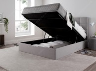 Kaydian Whitburn 4ft6 Double Light Grey Fabric Ottoman Storage Bed Thumbnail