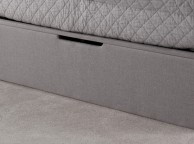 Kaydian Whitburn 5ft Kingsize Light Grey Fabric Ottoman Storage Bed Thumbnail