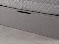 Kaydian Whitburn 4ft6 Double Light Grey Fabric Ottoman Storage Bed Thumbnail