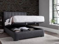 Kaydian Medburn 5ft Kingsize Slate Grey Fabric Ottoman Storage Bed Thumbnail