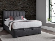 Kaydian Medburn 6ft Super Kingsize Slate Grey Fabric Ottoman Storage Bed Thumbnail