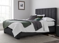 Kaydian Medburn 6ft Super Kingsize Slate Grey Fabric Ottoman Storage Bed Thumbnail