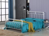 Metal Beds Pippa 4ft6 Double White Metal Bed Frame Thumbnail