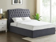 Limelight Rosa 3ft Single Dark Grey Fabric Ottoman Bed Frame Thumbnail