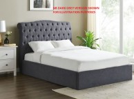 Limelight Rosa 4ft6 Double Light Grey Fabric Ottoman Bed Frame Thumbnail