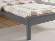 Limelight Taurus 4ft6 Double Dark Grey Wooden Bed Frame With Low Foot End Thumbnail