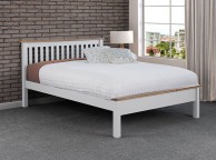 Sweet Dreams Newman 4ft6 Double White Wooden Bed Frame Thumbnail